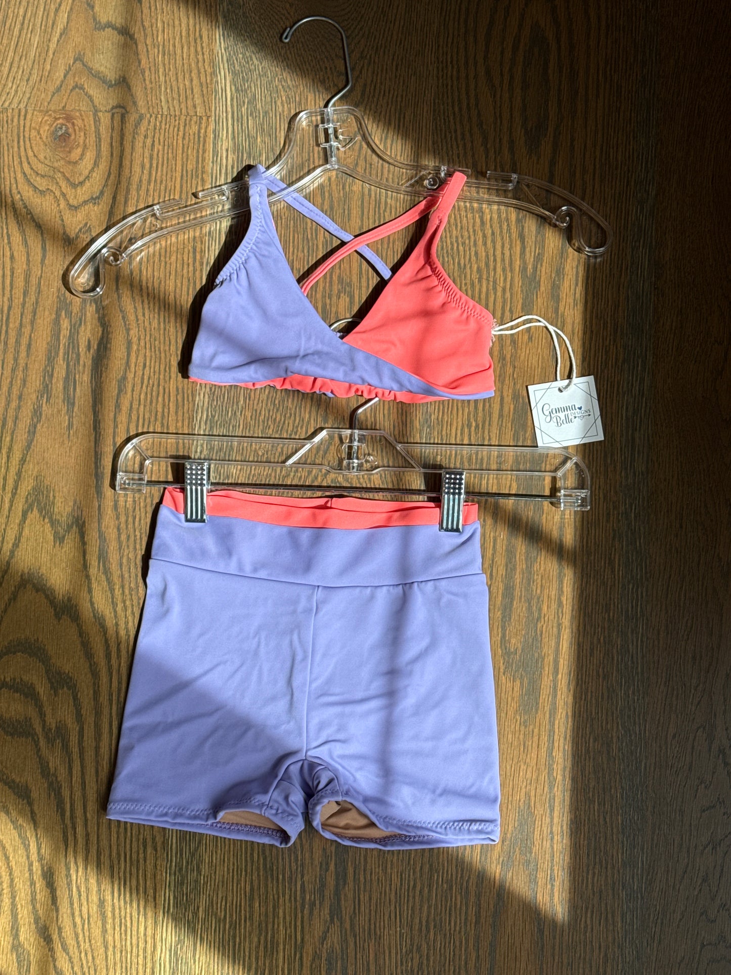 Magnolia twist & double band Biker set
