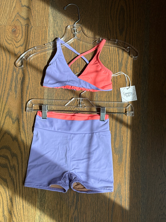Magnolia twist & double band Biker set