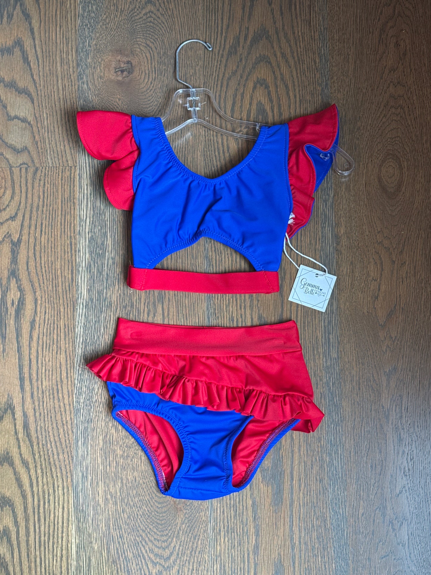 Daisy 2 piece with waist ruffle