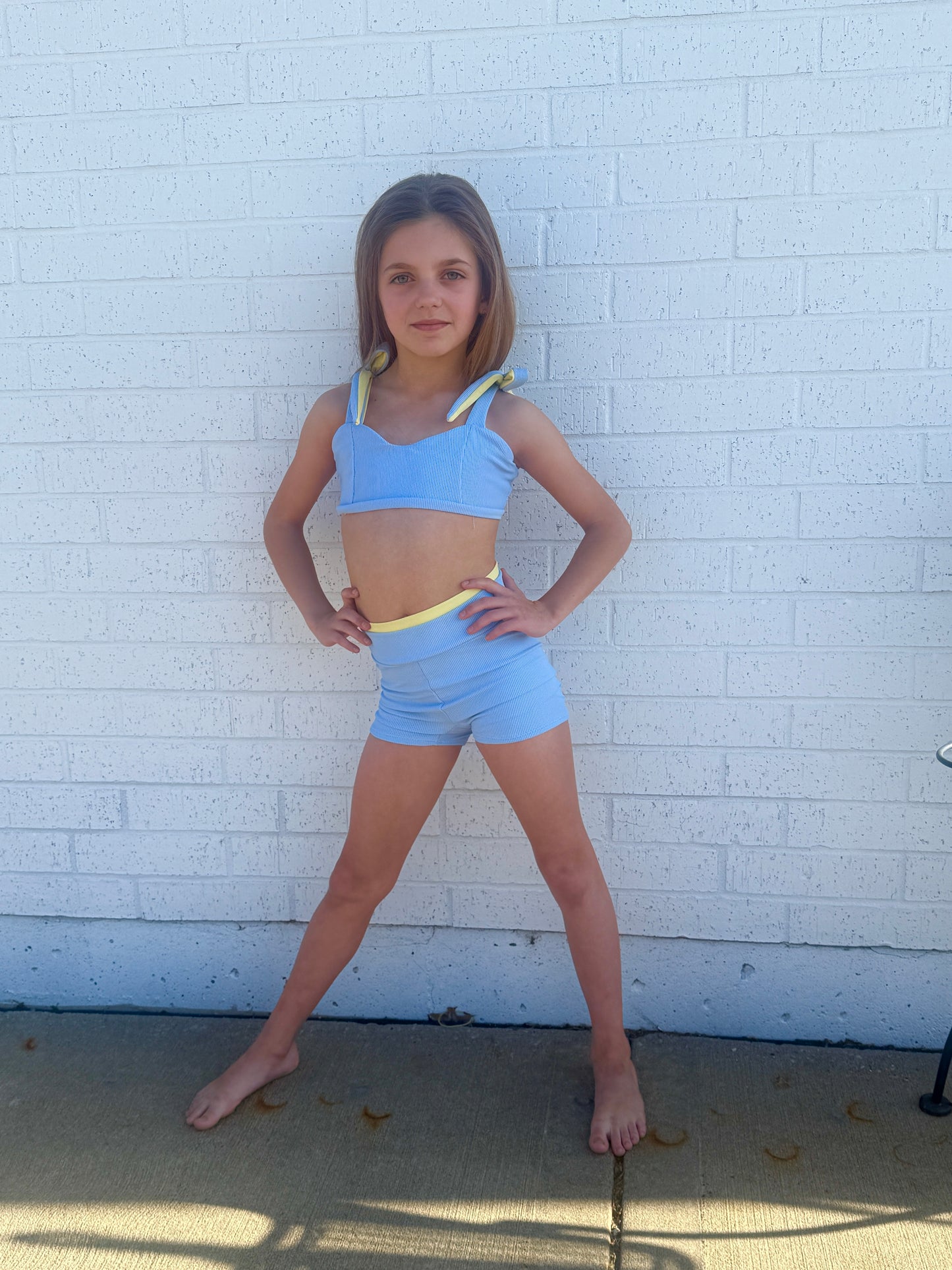 Primrose top & Double band biker set
