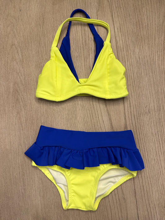 Lotus top & diagonal ruffle brief