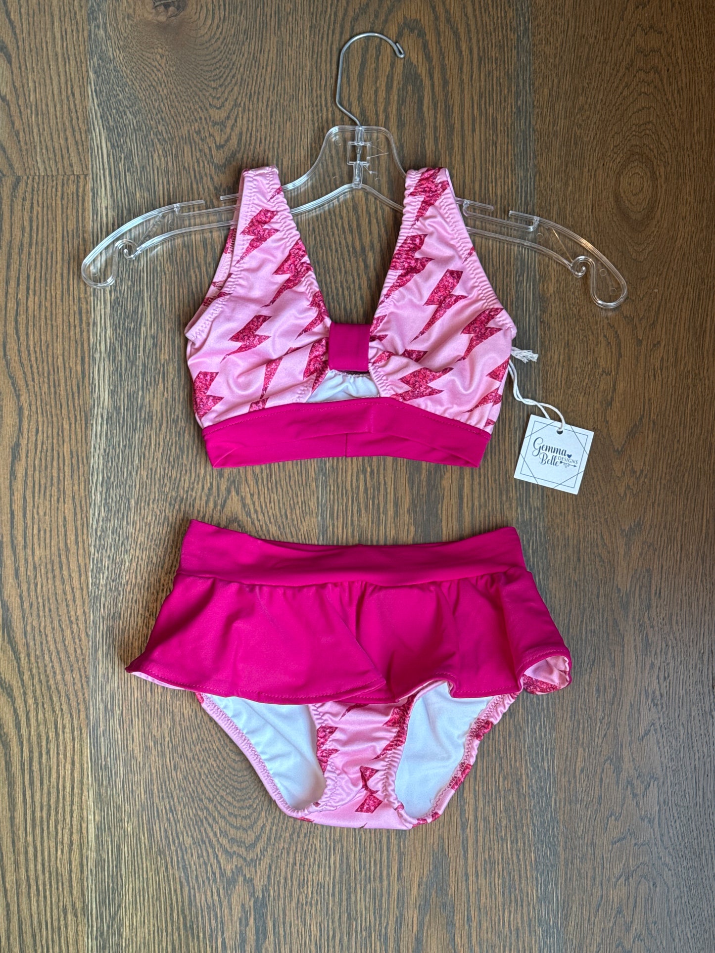 Sweet pea 2 piece with waist ruffle brief