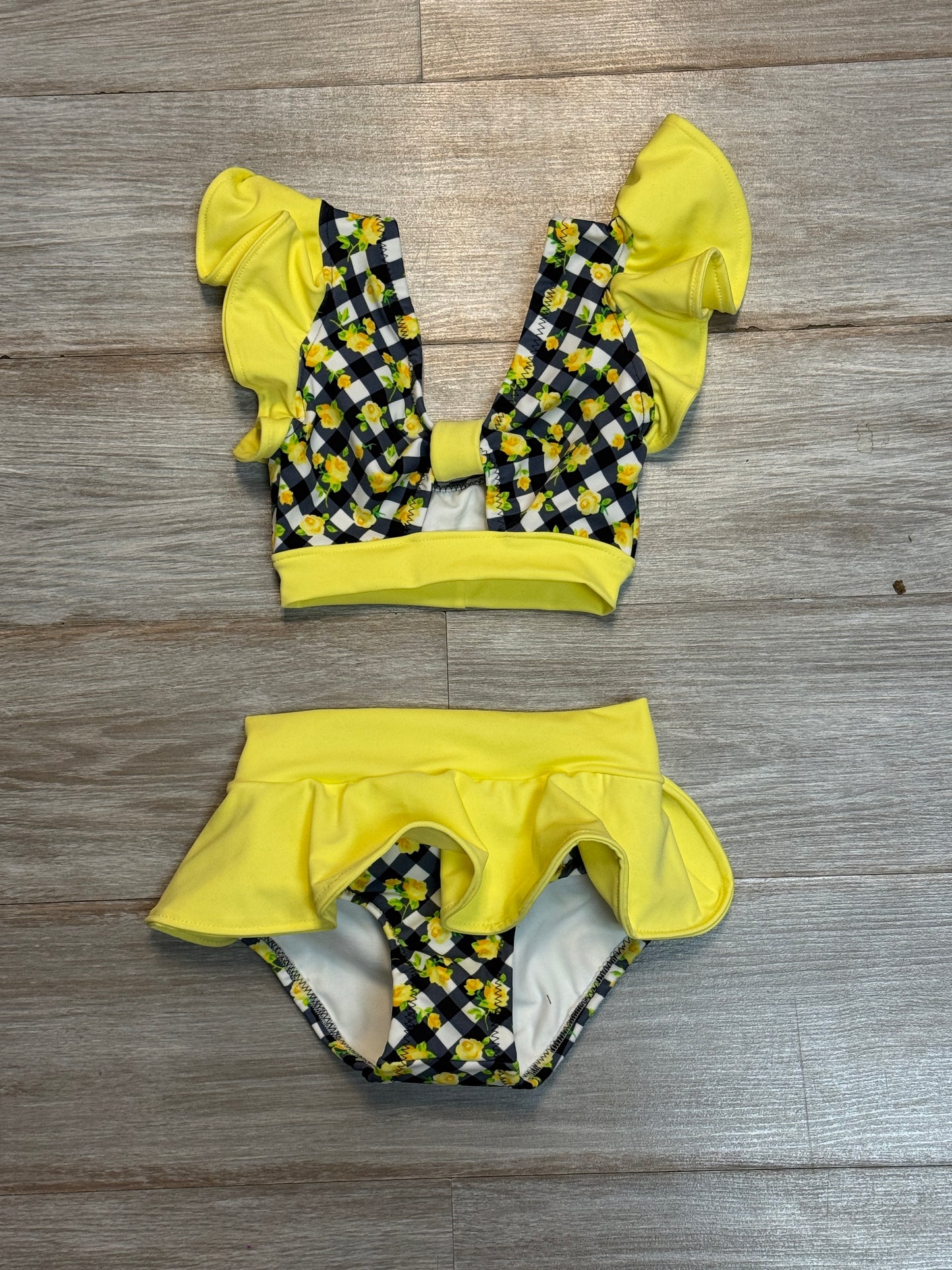 Sweet pea 2 piece with waist ruffle brief