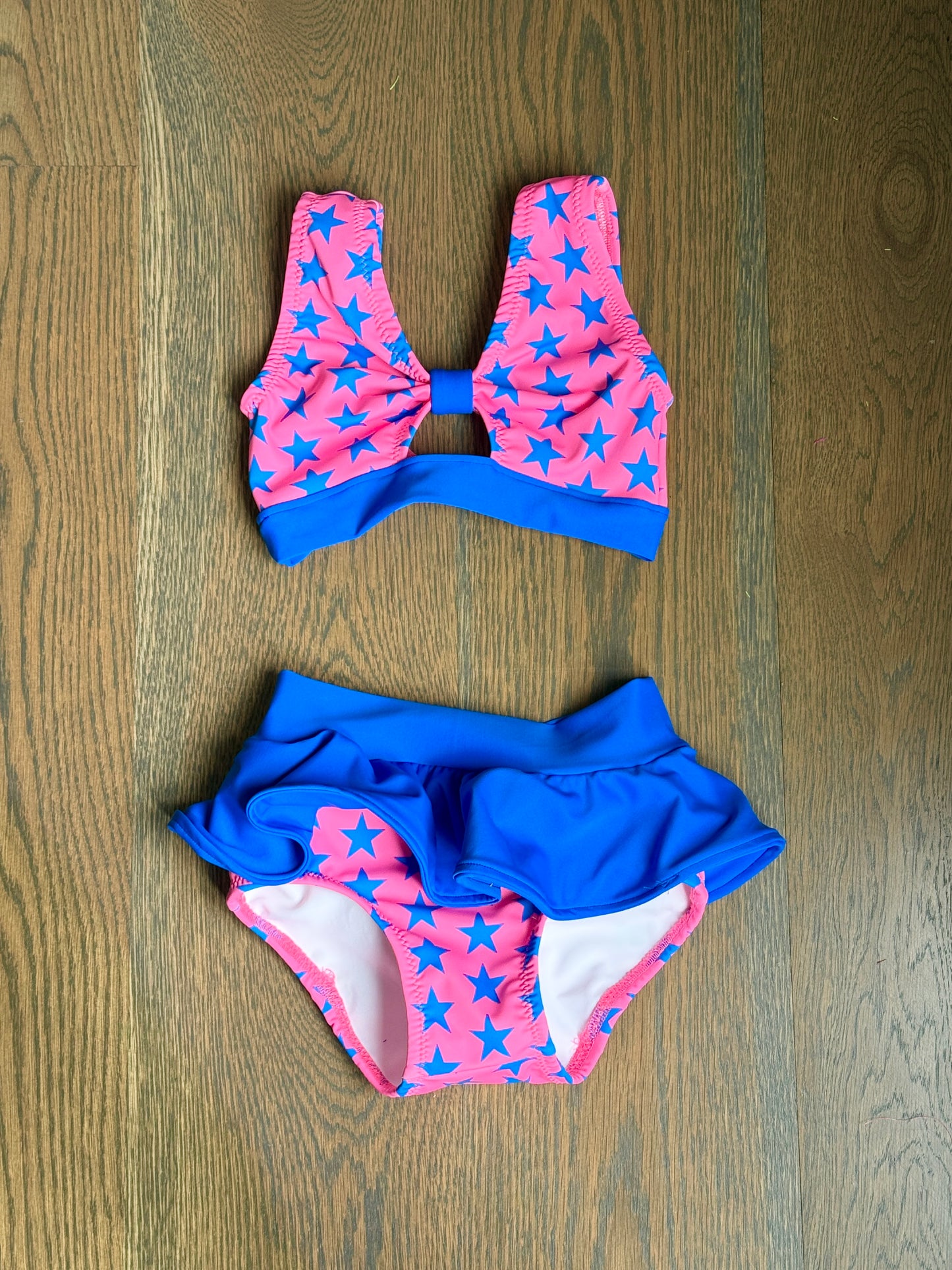 Sweet pea 2 piece with waist ruffle brief