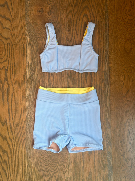 Verbena Top with dbl band bikers